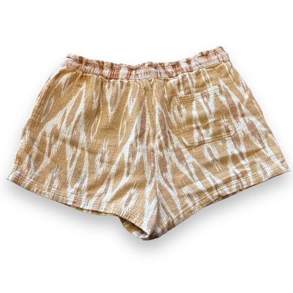 Aerie High Waist Jacquard Cotton Woven Shorts Size XXL Ikat Boho - Picture 3 of 7